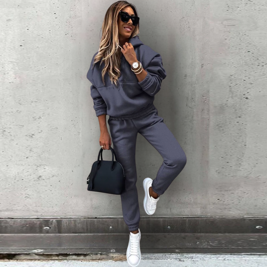 Street Wave Natalie Womens Stretch Fit Hoodie Joggers Set