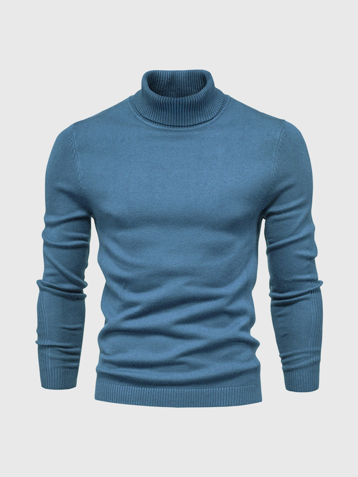 Turtleneck Sweater For Men Street Wave Machine Washable Cotton Soft Comfort Classic Fit