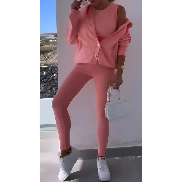 Street-wave Three Piece Lounge Set for Women Ultra Comfortable And Polished All Day Wear
