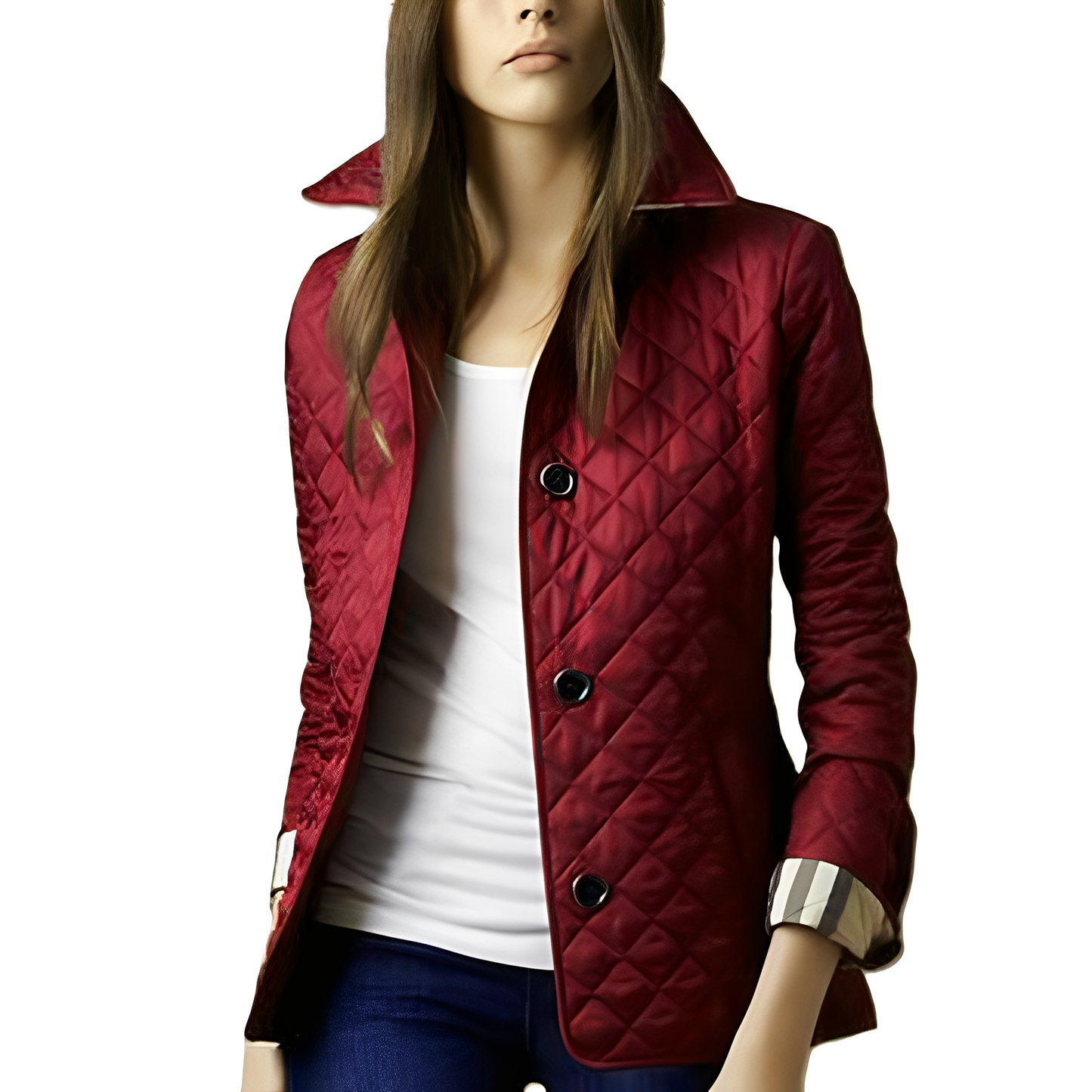 Street-wave Silk Soft Quilted Jacket For Women Warm Tailored Fit Breathable Cotton Blend