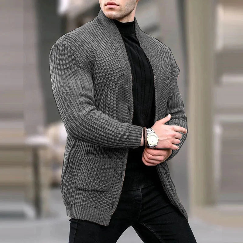 Streetwise Knit Vest By Street-wave For Style Conscious Men Urban Cardigan With Handy Pockets