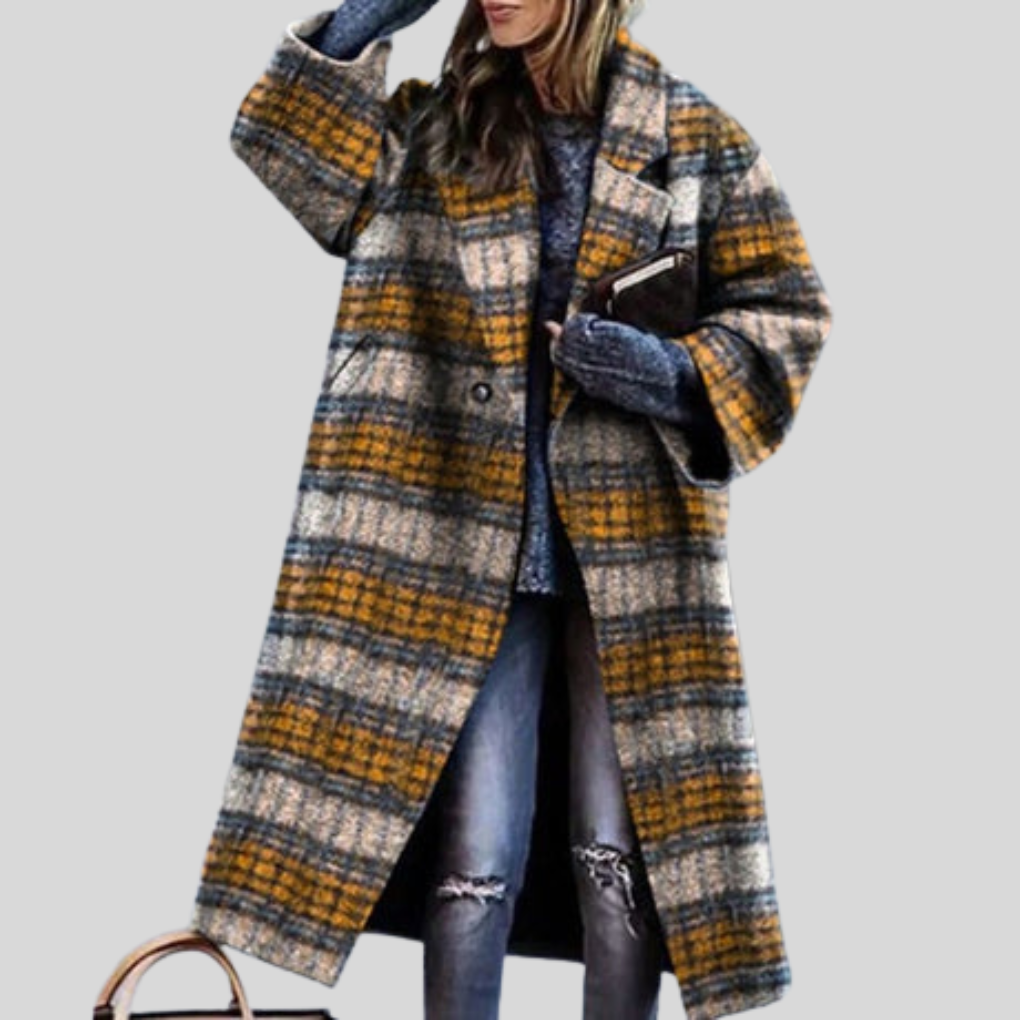 Streetwave Karlina Long Winter Coat For Women Warm Insulated Layering Piece With Stand Collar