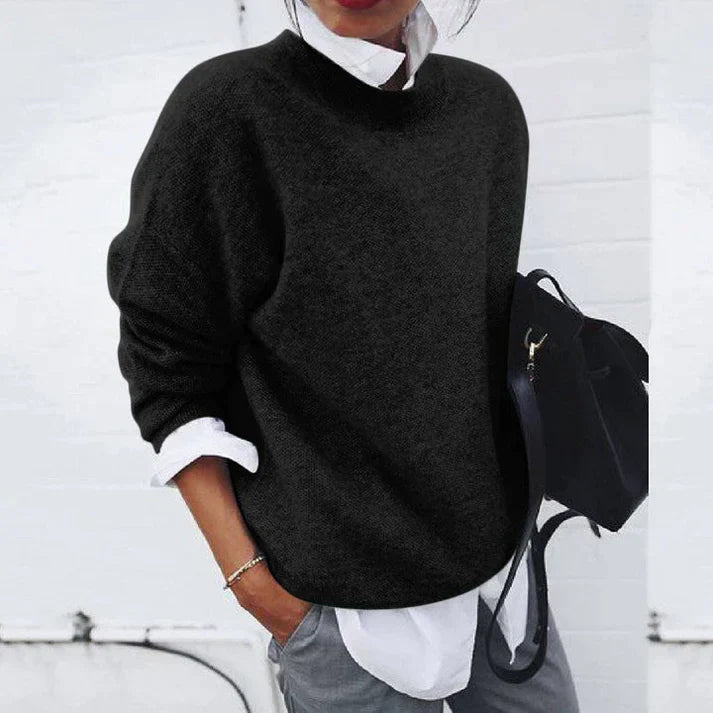 Street-Wave Cashmere Pullover Warm Premium Knit for Women Figure-Flattering Cozy Style