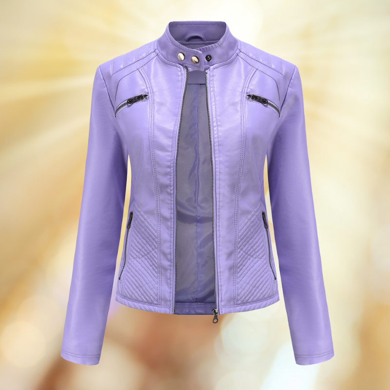 Street-wave Leather Jacket For Women Premium Leather Soft Comfortable Figure Flattering Fit