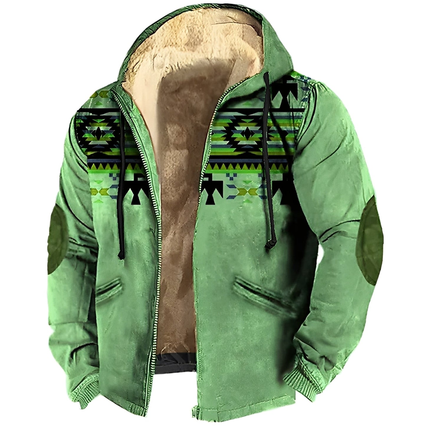 Streetwave Tribal Hoodie For Men Warm Cozy Fleece Lined Streetwear Jacket All Day Comfort