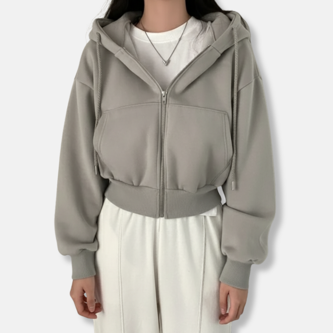 Street Wave Womens Zip Up Hoodie Fleece Lined Cozy For Women Oversized