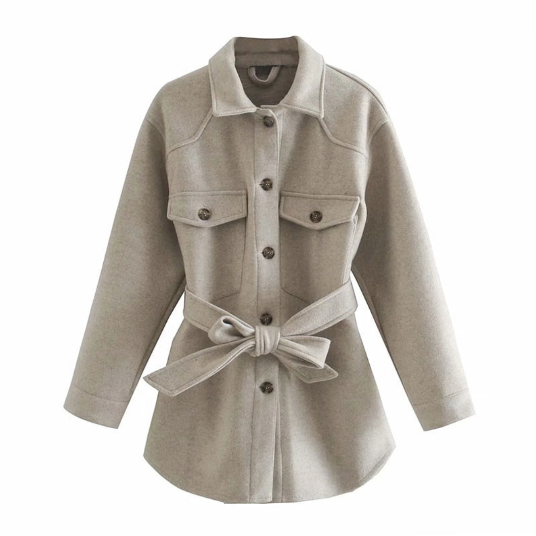 Streetwave Belted Long Coat For Women Warm Winter Coat With Elegant Silhouette And Premium Comfort