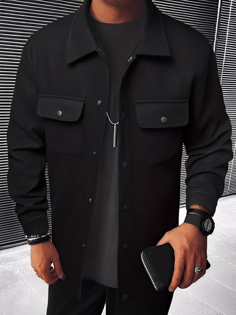 Street-wave Lightweight Plaid Jacket For Men With Front Pockets And Breathable Comfort