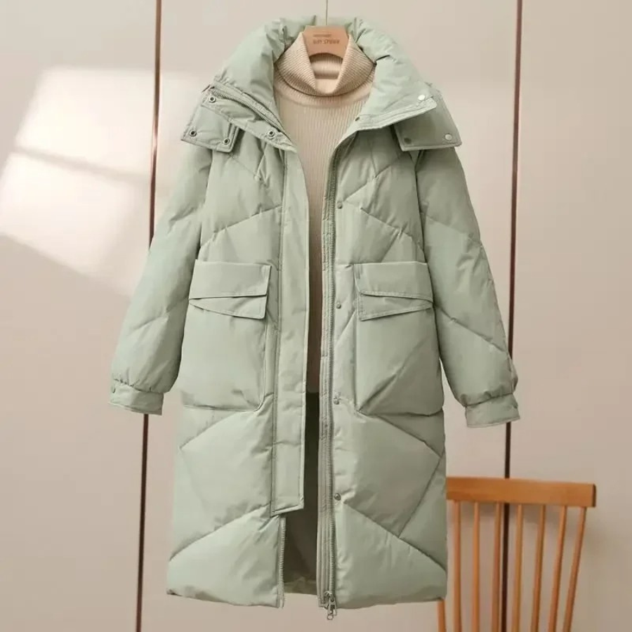 Street-wave Women Gray Lightweight Puffer Jacket With Collar For Everyday Warmth And Style