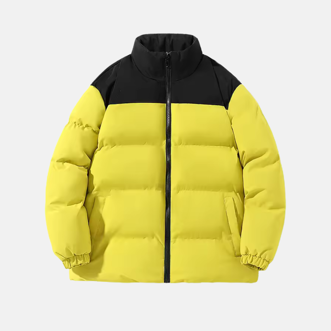 Street-Wave Mens Padded Jacket Relaxed Fit Water Resistant Quilted Insulation Stand Collar Nordisk Flair