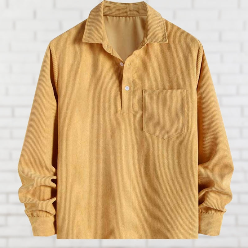 Street-Wave Corduroy Shirt For Men Soft Comfortable Everyday Timeless Style Wardrobe Essential