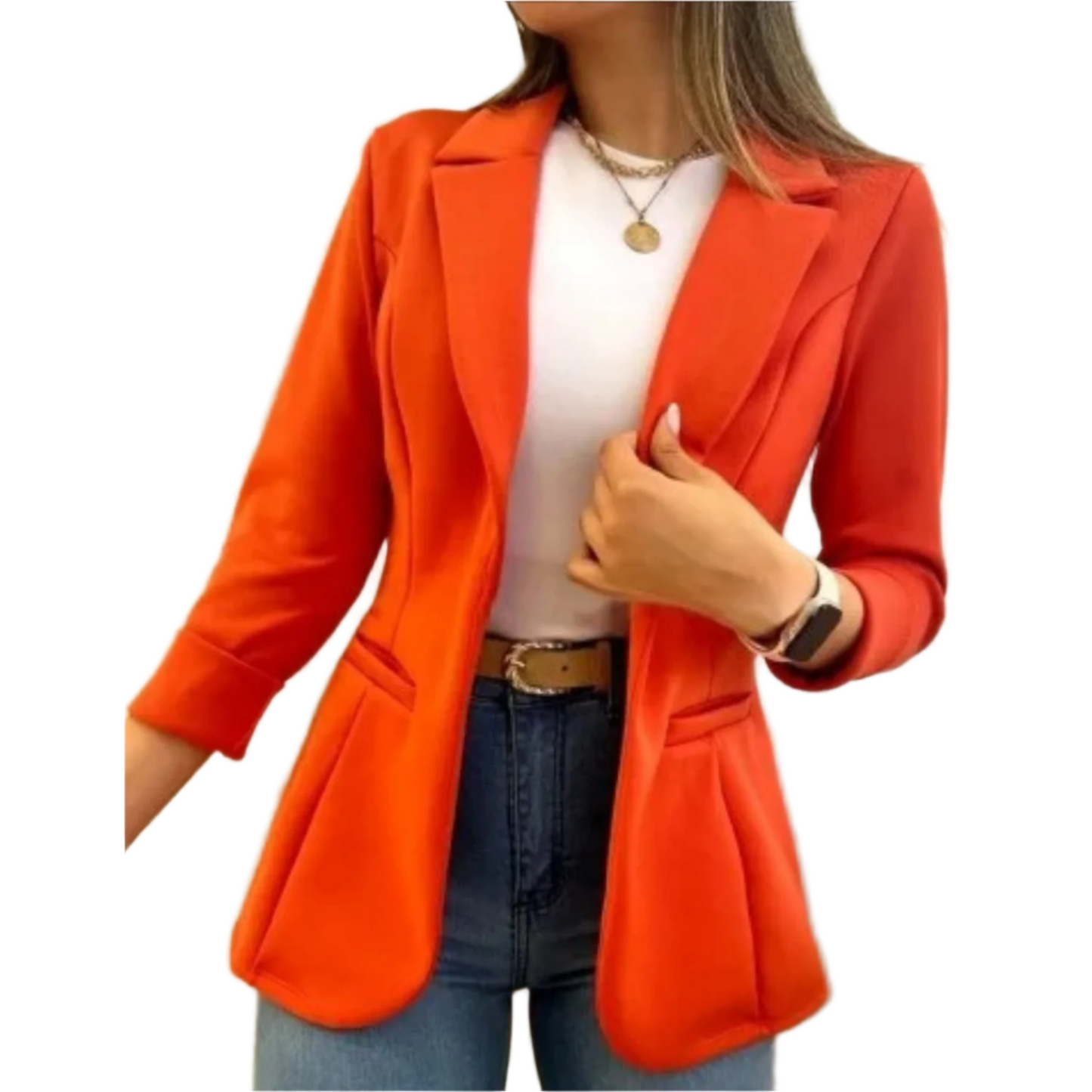 Street Wave Tailored Vintage Blazer For Women With Flattering Fit In Bold Yellow