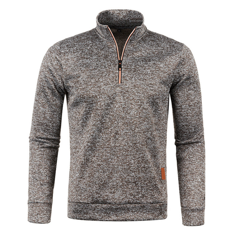 Street-wave Half Zip Pullover For Men Soft Comfort Elegance