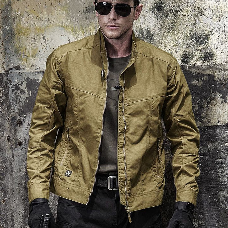 Street Wave Mens Cargo Jacket Durable Weatherproof Outerwear For Everyday Adventure
