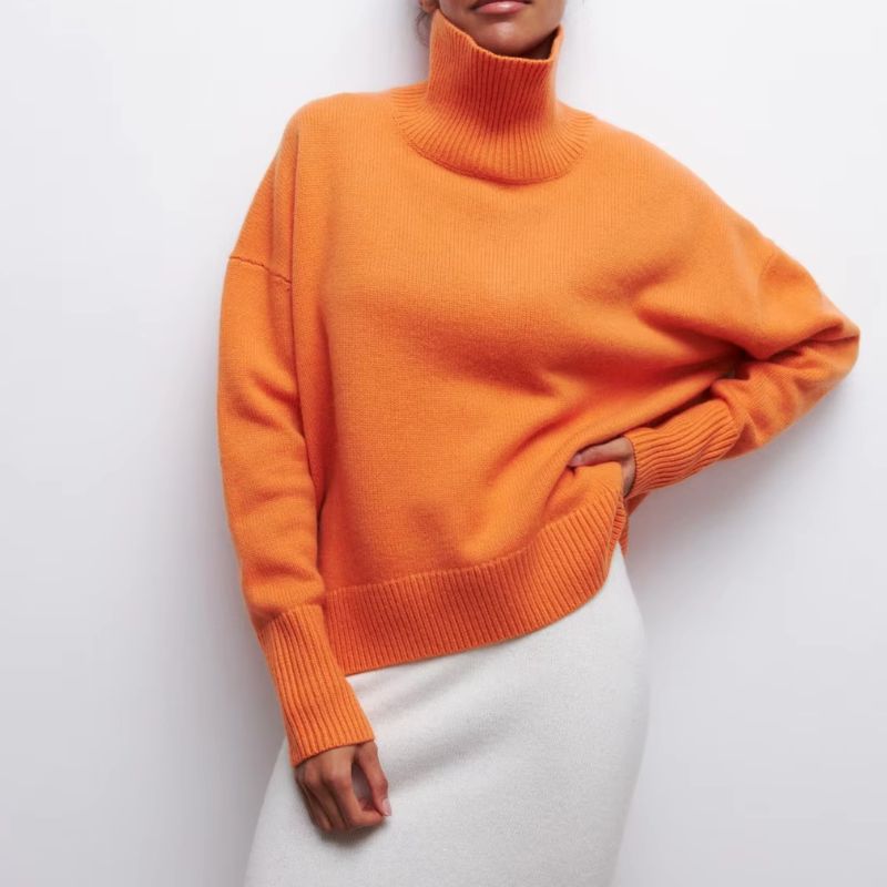 Sophie Soft Turtleneck Knit Sweater Street Wave Unisex Cozy Warmth