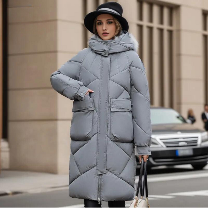 Streetwave Long Winter Coat For Women Warm And Elegant Puffer Jacket For Modern Style