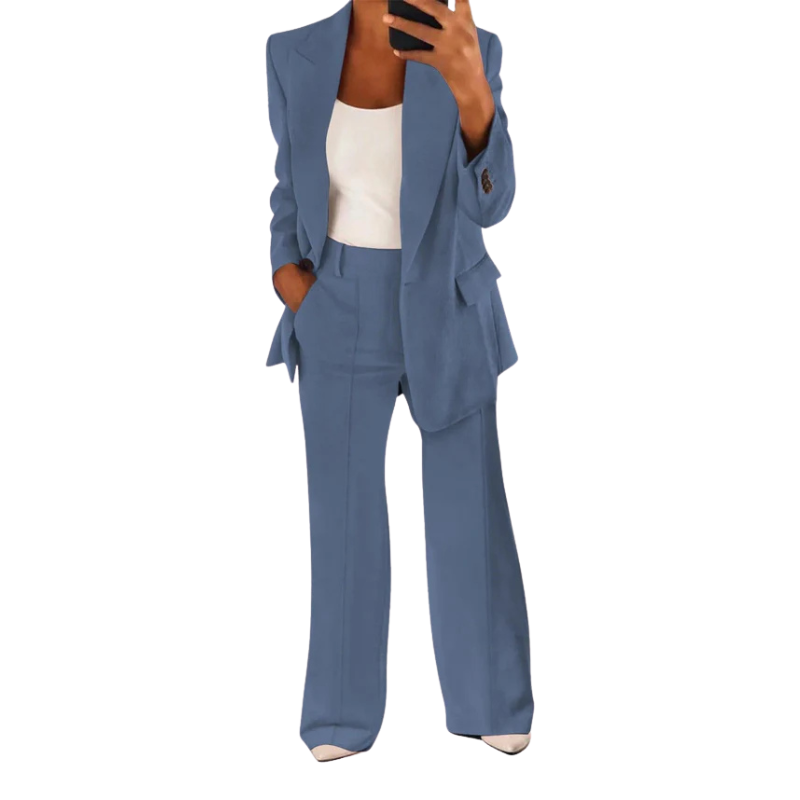 Street-wave Womens Double Breasted Blazer Elegant Fall Office Ready Timeless Chic