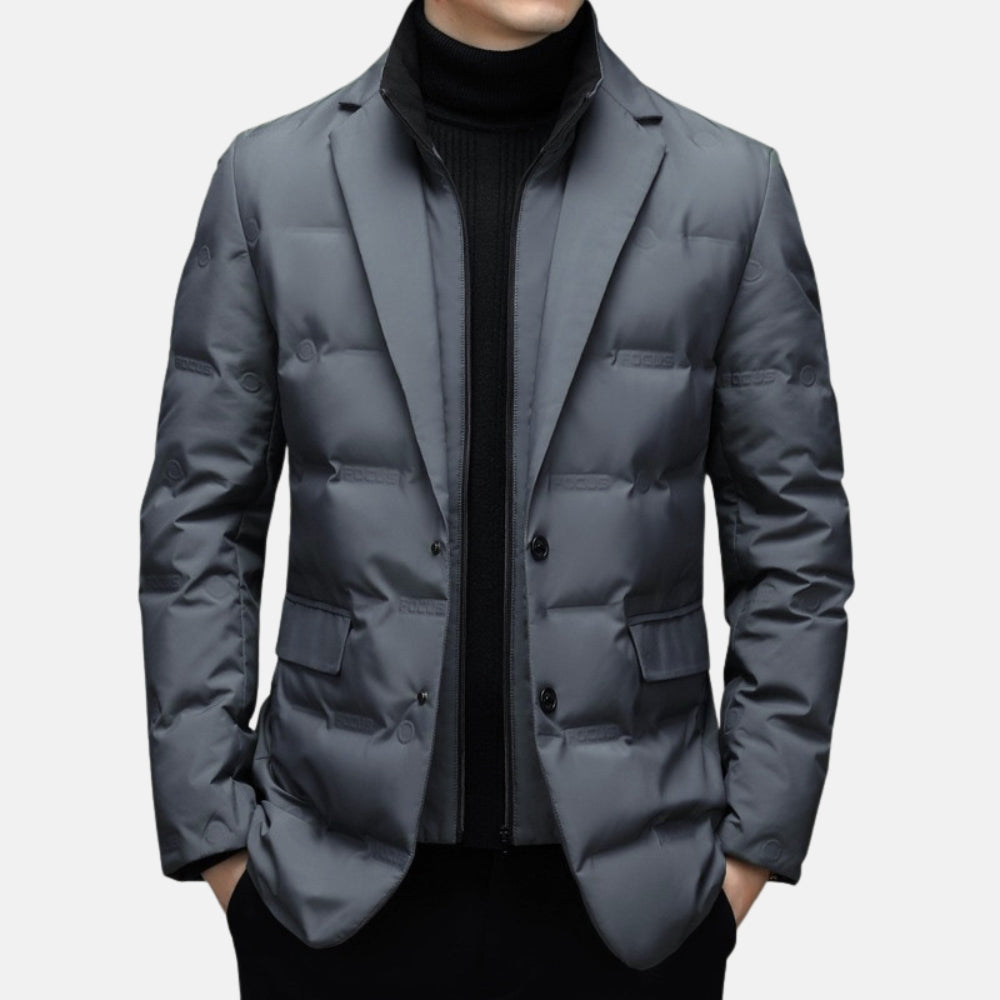 Street-Wave Nordisk Flair Men's Duck Down Jacket Tailored Fit Warmth