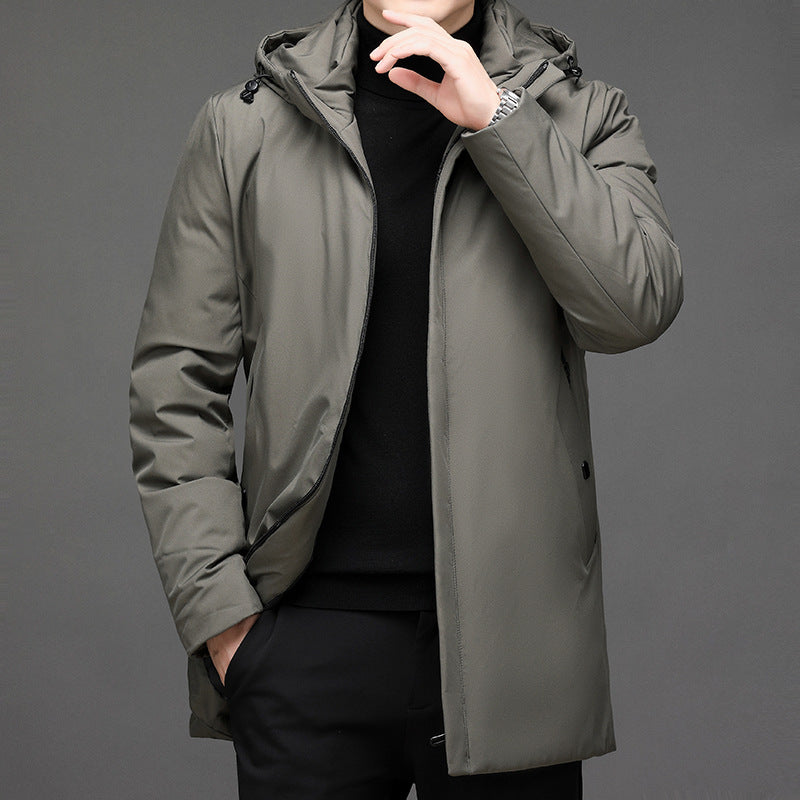 Street-Wave Men Parka Hooded Coat For Winter Warmth And Wind Protection With Premium Materials