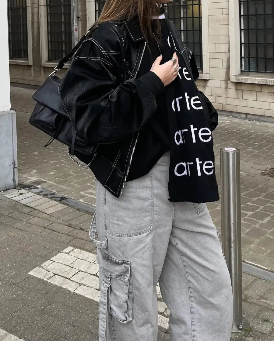 Street-Wave Womens Cropped Quilted Jacket With Warm Lightweight Comfort For Fall Winter Wardrobe