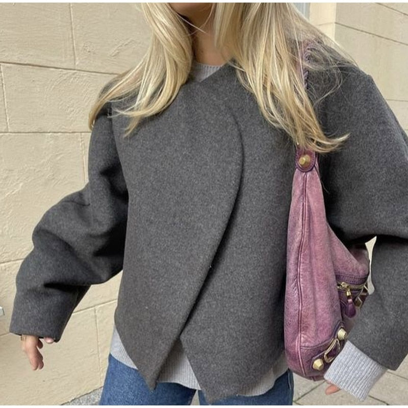 Street-wave Knit Coat For Women, Cozy Everyday Warmth With Effortless City Chic Style