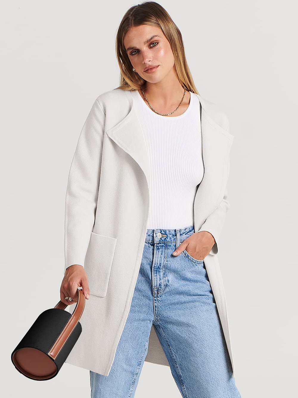 Street Wave Camel Lapel Jacket For Women Versatile Everyday Coat With Large Pockets