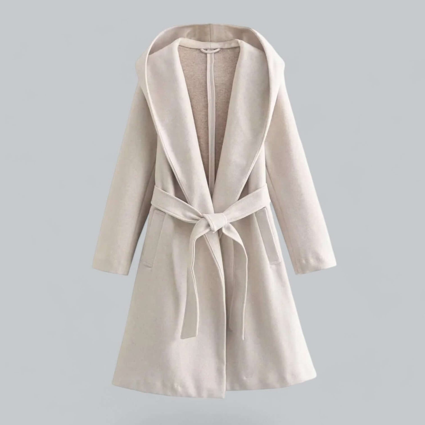 Street-wave Hooded Long Trench Coat For Women Warm Stylish Weatherproof Outerwear