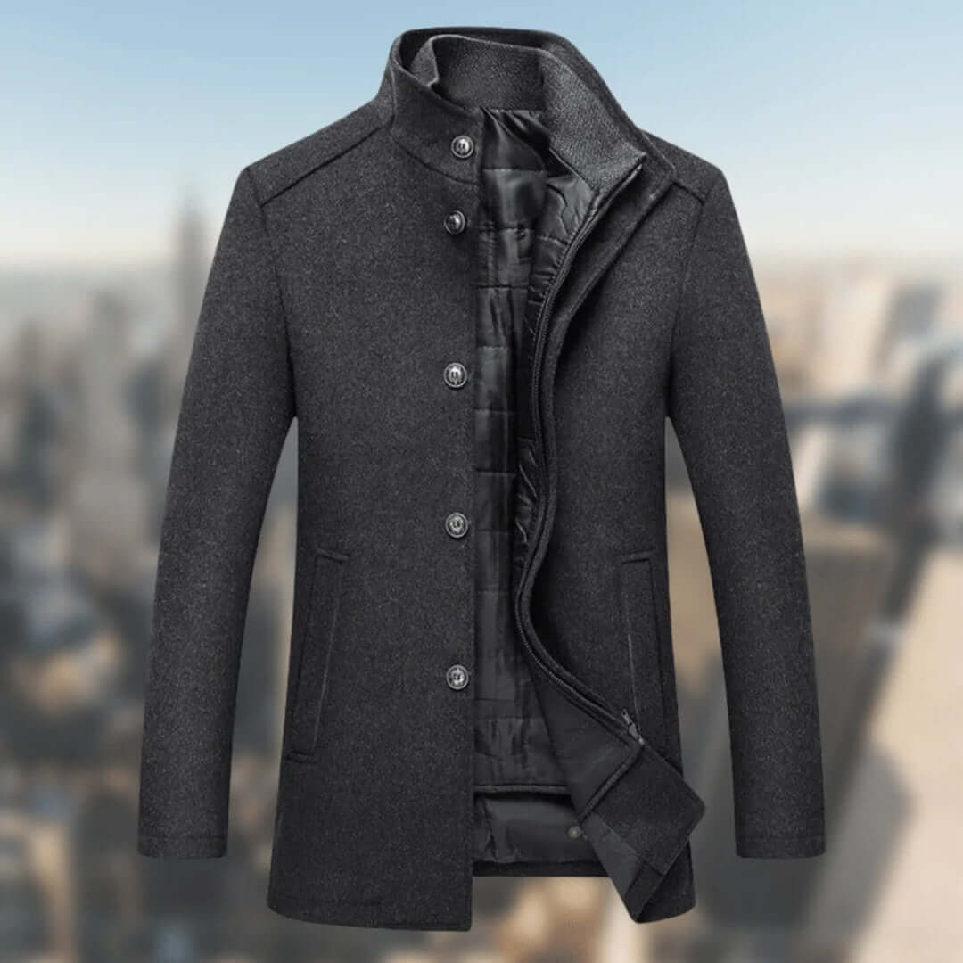 Streetwave Mens Puffer Vest With Stand Collar Insulated Warmth For Cold Weather Outdoors Urban Style