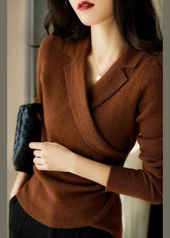 Street-Wave Long Sleeve Knit Pullover For Women Cozy Warmth And Effortless Style