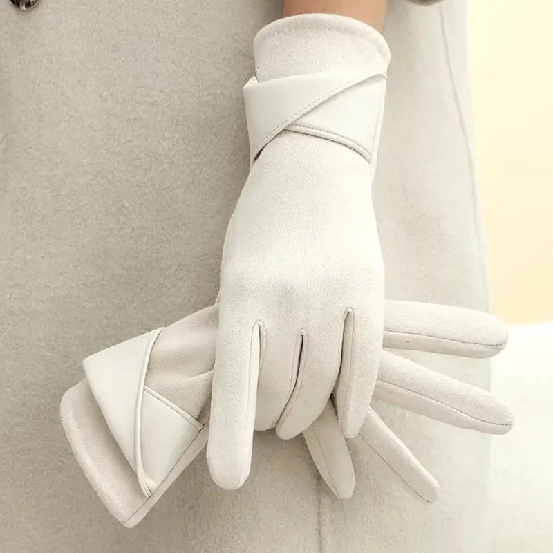 Isabella Velvet Winter Gloves Women Warm Touchscreen Ready Waylynn