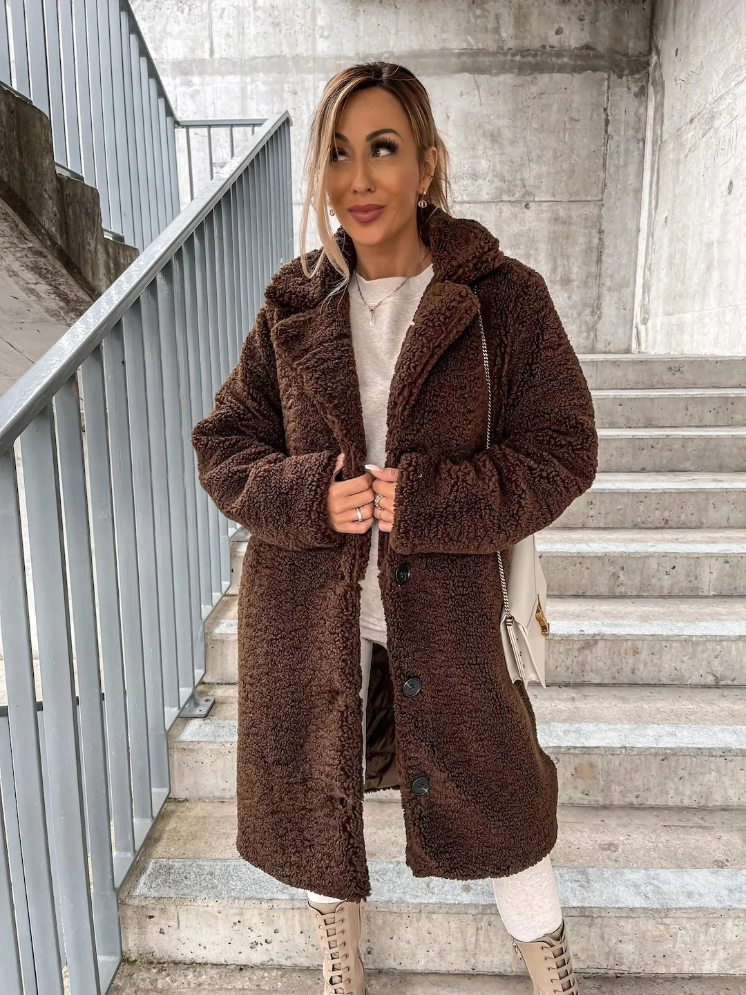 Emma Plush Trench Coat for Women by Street-Wave Warmth and Style