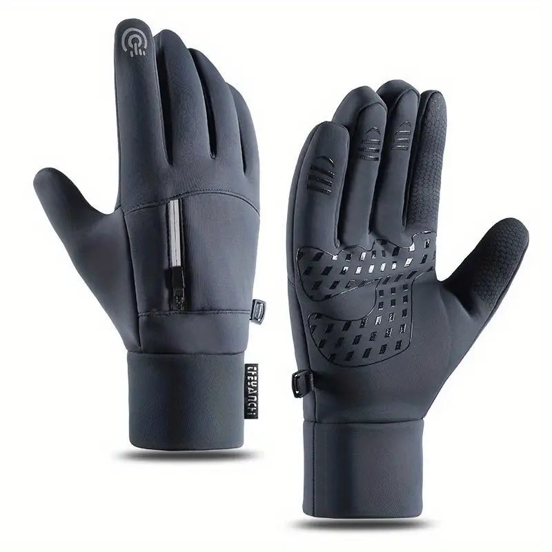 Bastian Men's Touchscreen Waterproof Gloves for Outdoor Enthusiasts with Superior Grip