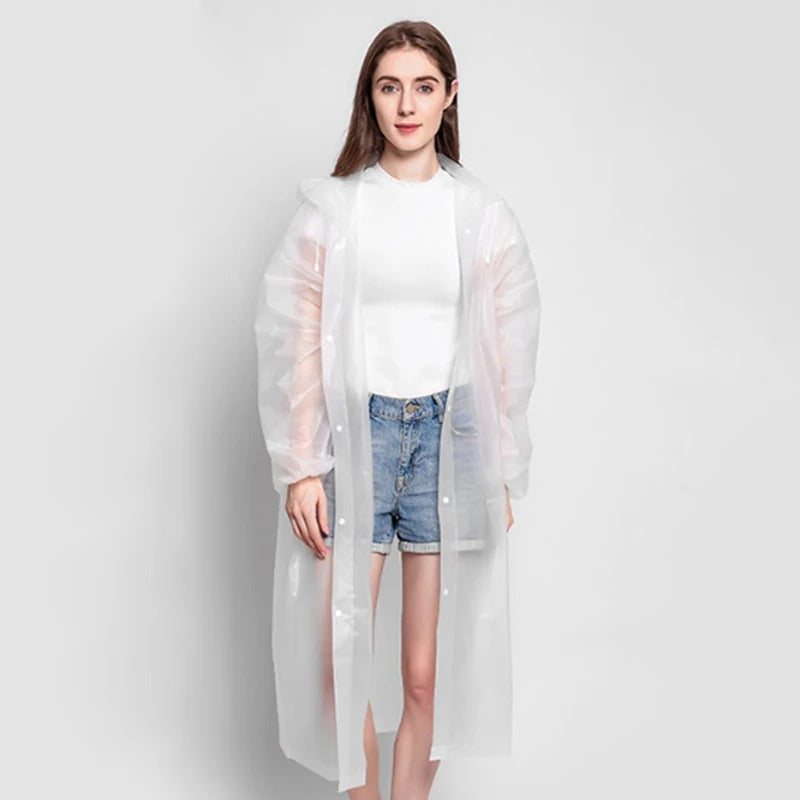 Street Wave Raincoat Women Packable Waterproof Breathable All Weather Protection Coat