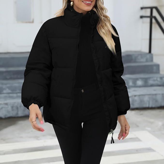 Street-wave Cozy Puffer Coat For Women Warm Insulated Winter Jacket Stylish Easy Care