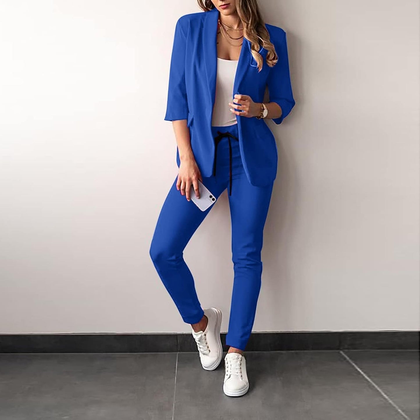 Streetwave Two Piece Women's Suit Blazer And Pants For Women Chic Professional Look
