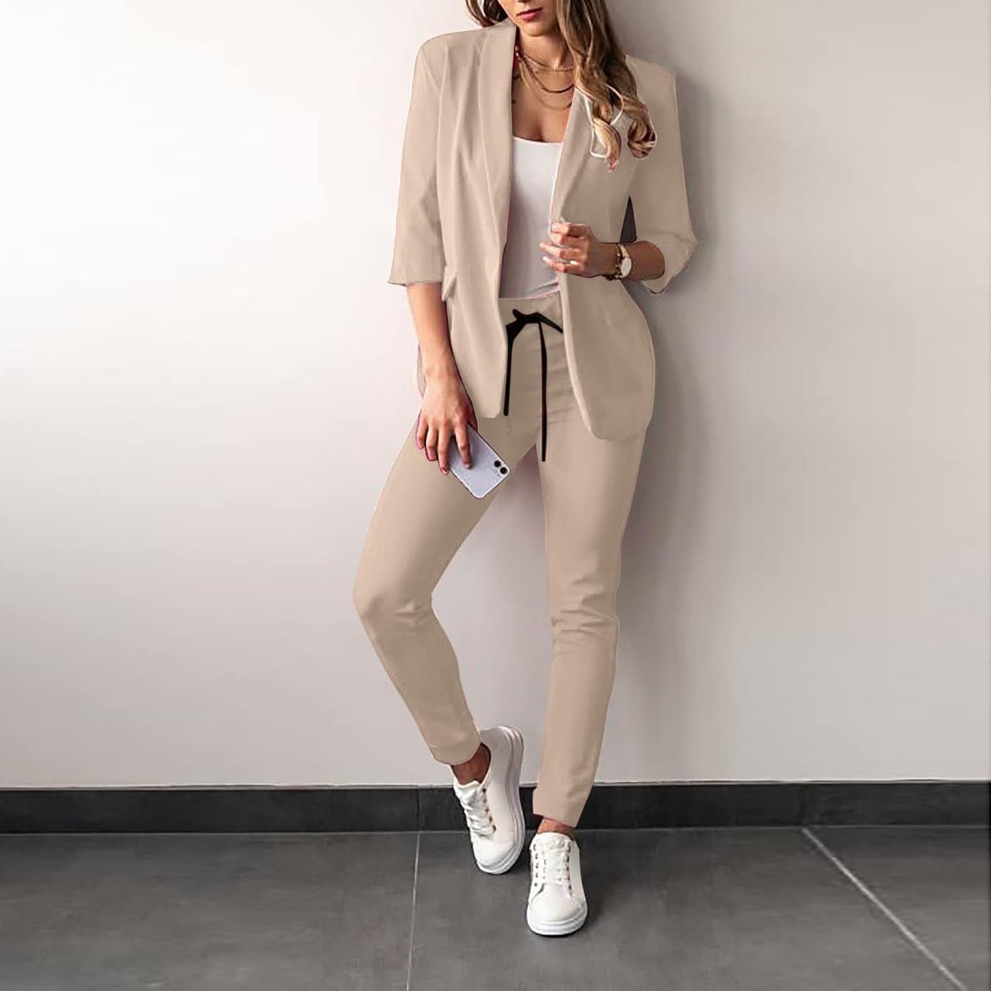 Streetwave Two Piece Women's Suit Blazer And Pants For Women Chic Professional Look