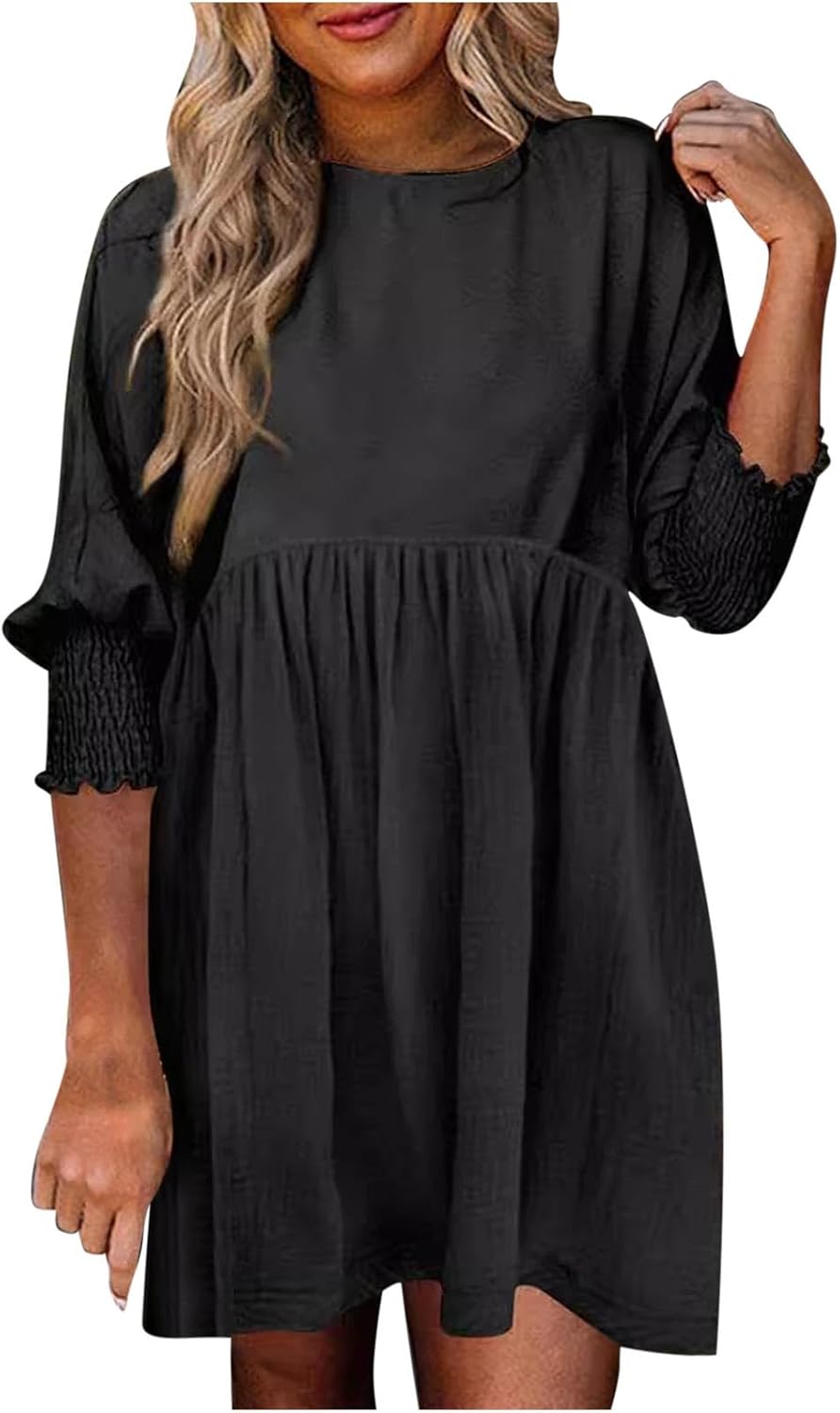 Women's Summer Day Dress with Ruched Design and Adjustable Straps