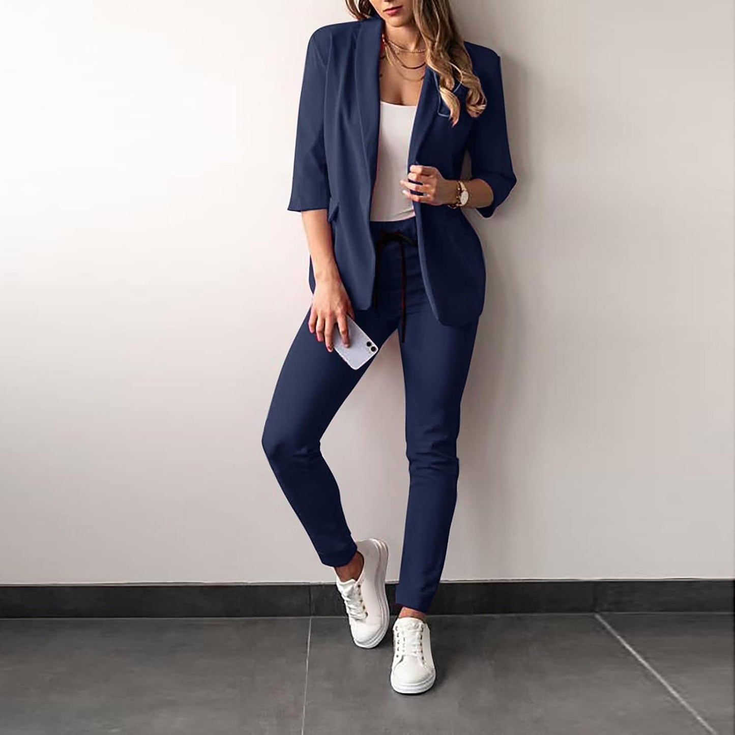 Streetwave Two Piece Women's Suit Blazer And Pants For Women Chic Professional Look