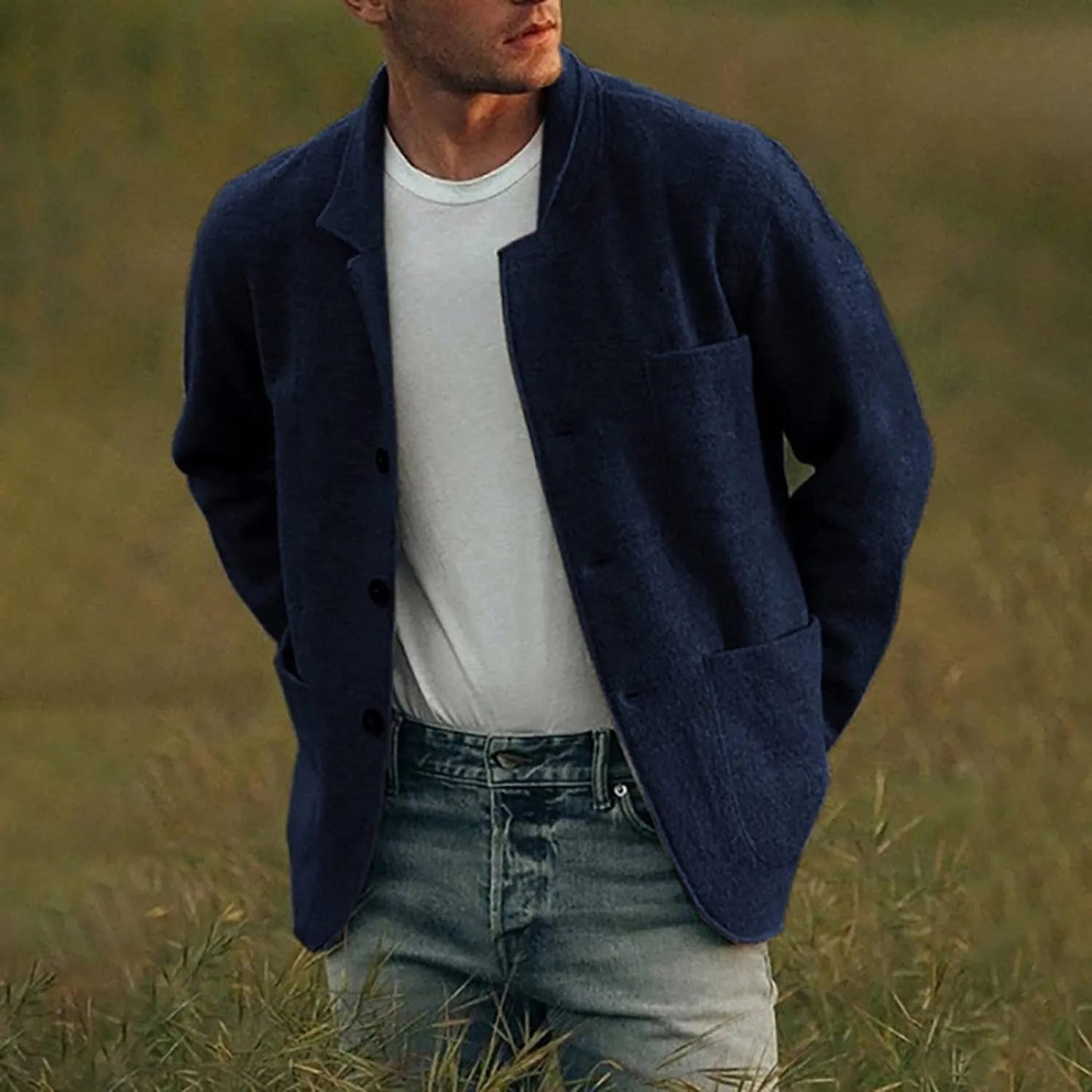 Streetwave Streetwear Blazer For Men With Soft Knit Fabric And Modern Comfort For Everyday Style