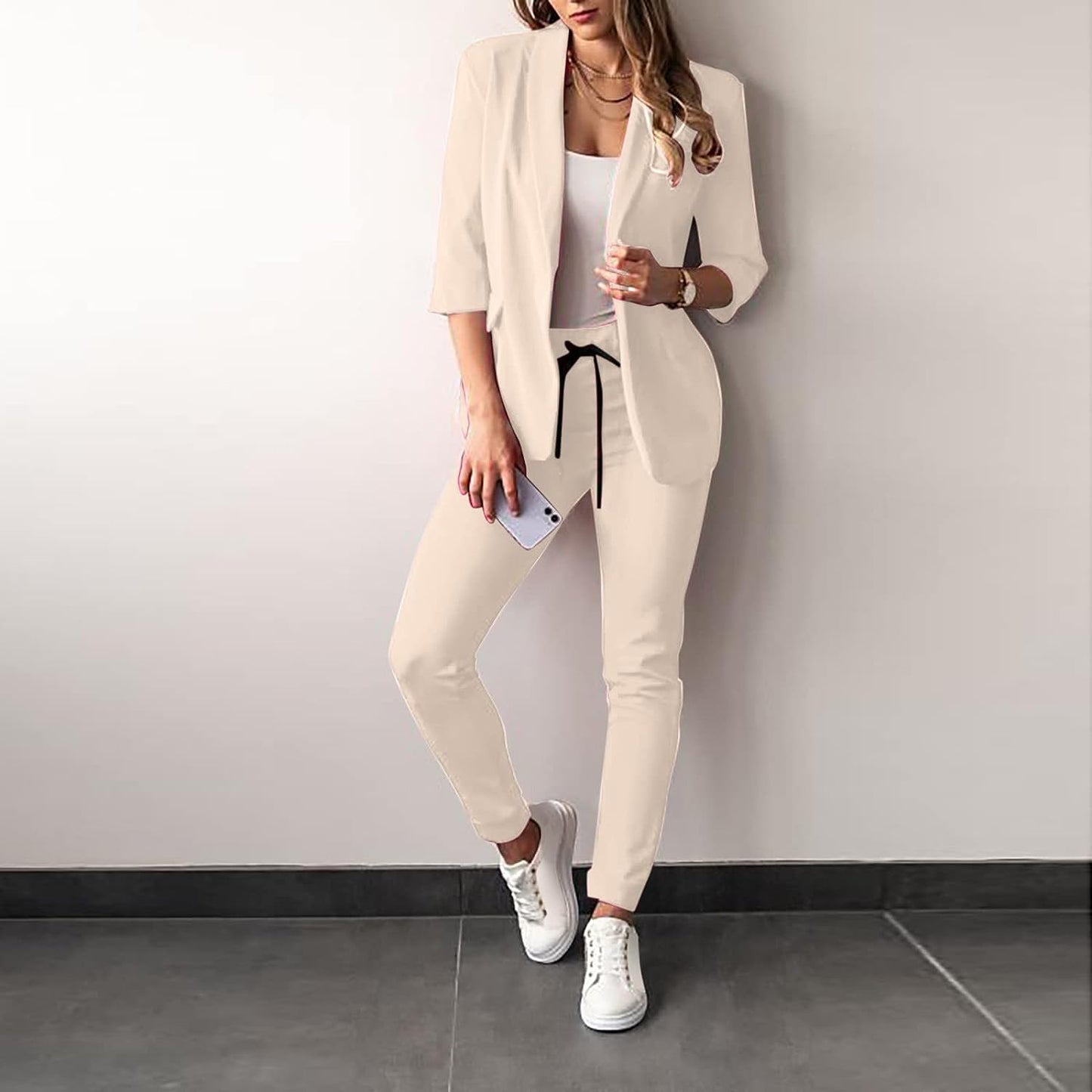 Streetwave Two Piece Women's Suit Blazer And Pants For Women Chic Professional Look