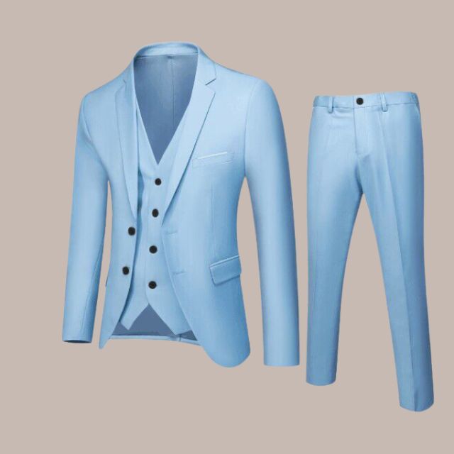Street Wave Custom Two Piece Tailored Suit With Notch Lapel Slim Fit For Weddings Grooms And Men