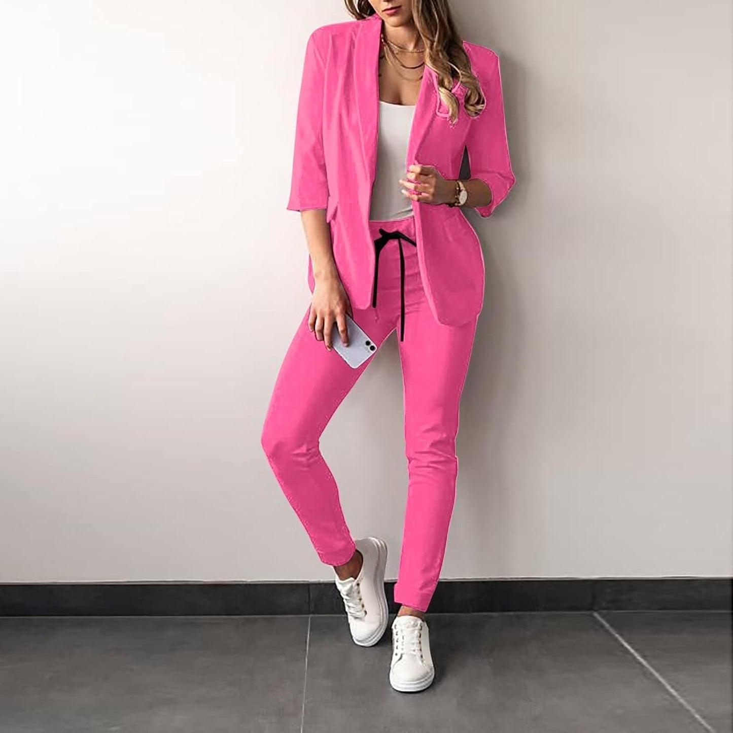 Streetwave Two Piece Women's Suit Blazer And Pants For Women Chic Professional Look