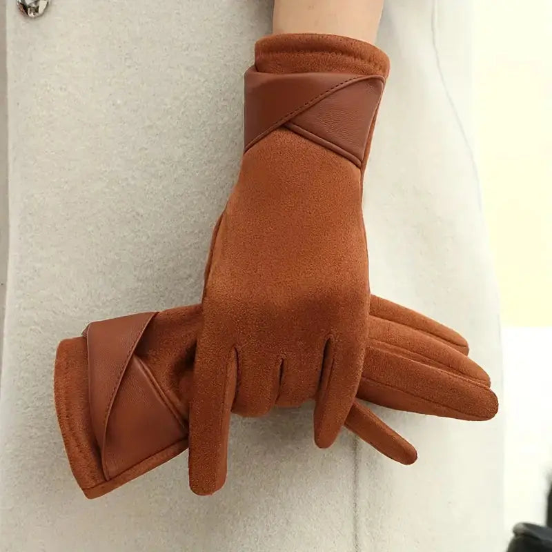 Isabella Velvet Winter Gloves Women Warm Touchscreen Ready Waylynn