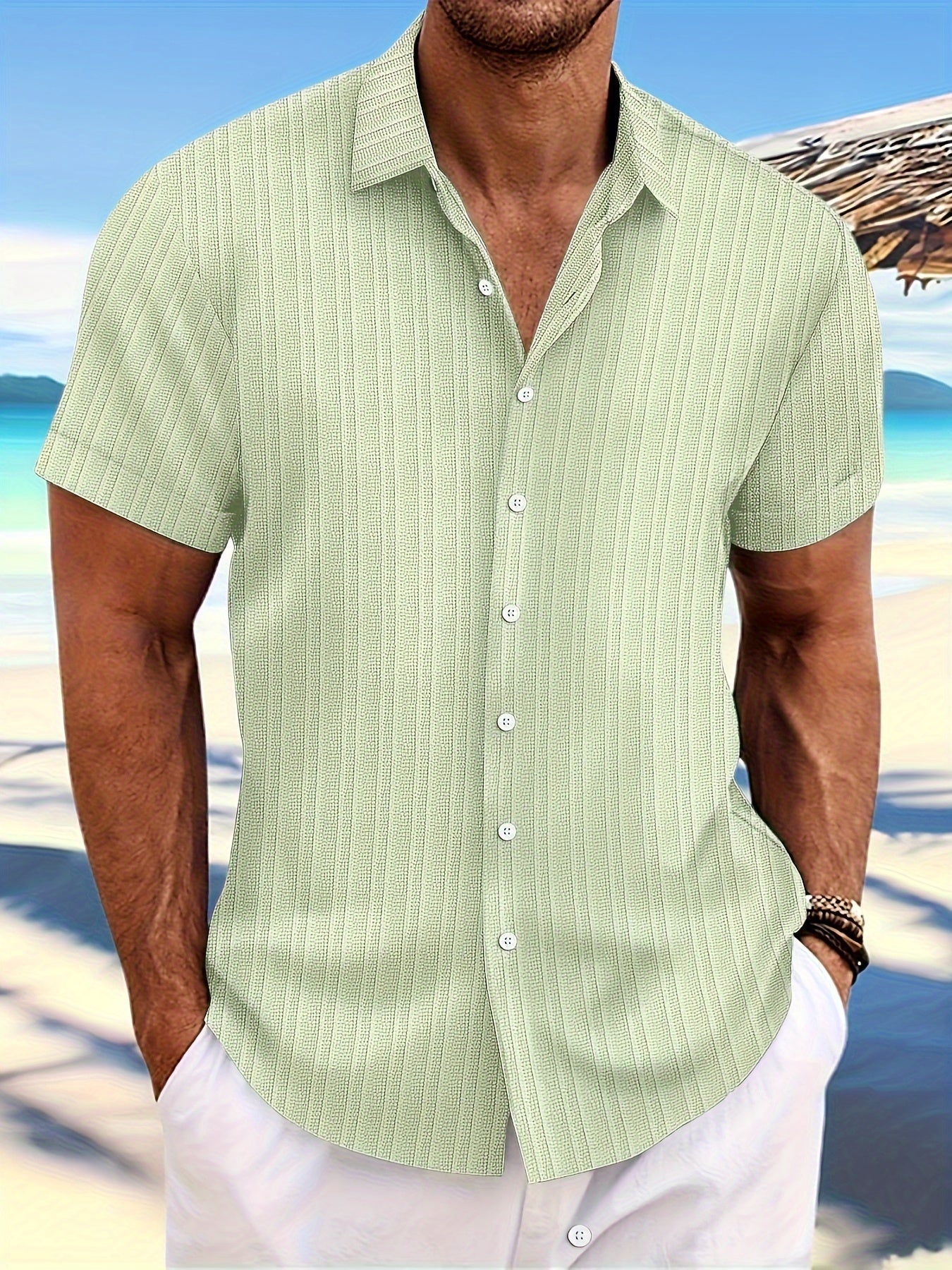 Christiano Shirt Street Wave Modern Relaxed Stripe Design For Fashion Conscious Men