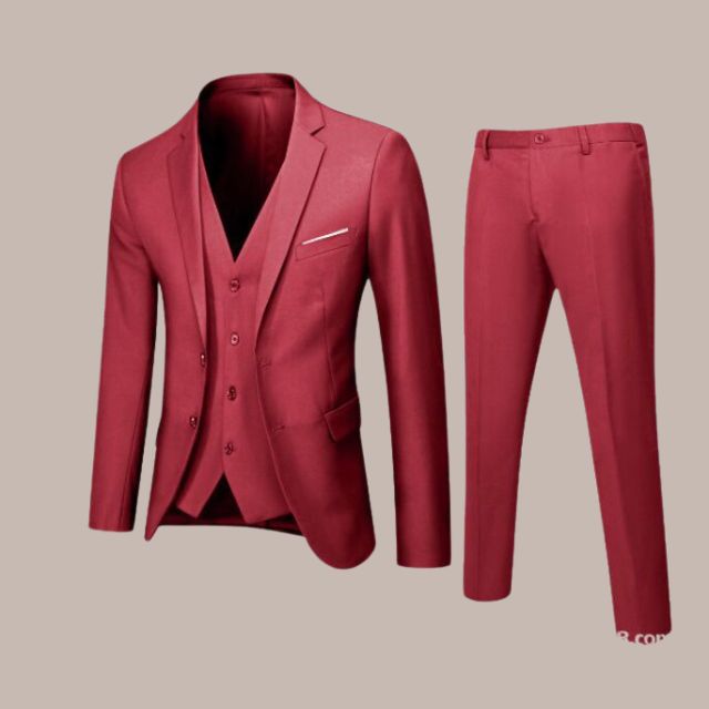 Street Wave Custom Two Piece Tailored Suit With Notch Lapel Slim Fit For Weddings Grooms And Men