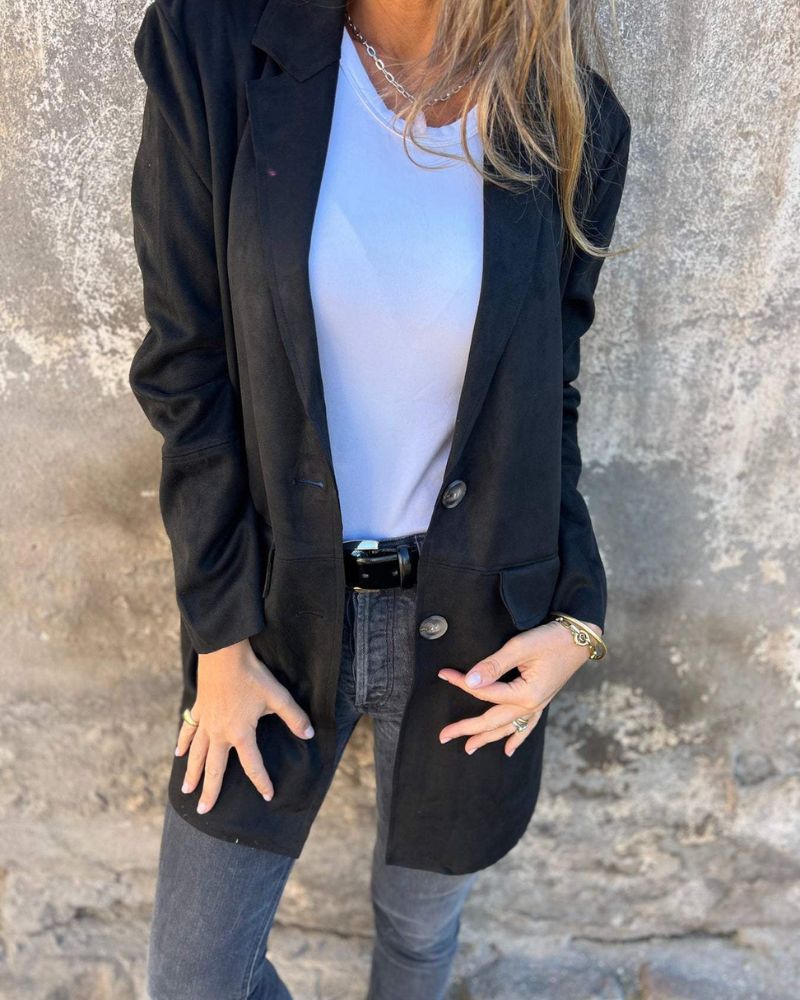 Street Wave Casual Long Cardigan For Women With Soft Cotton Blend, Relaxed Fit For Everyday Style