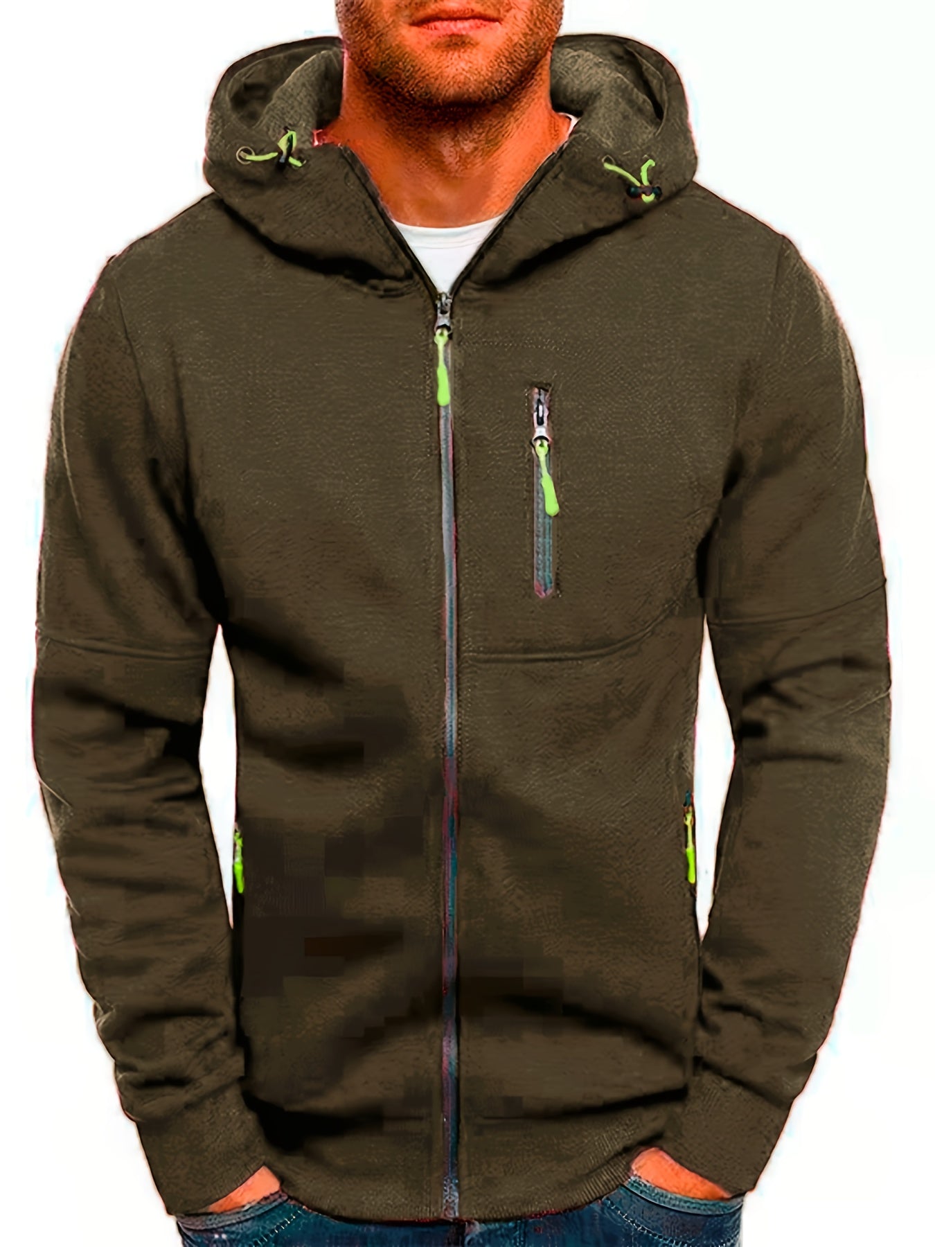 Street-Wave Zip Hoodie For Outdoor Enthusiasts Breathable Comfort Versatile All-Season Wear