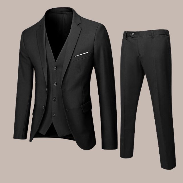 Street Wave Custom Two Piece Tailored Suit With Notch Lapel Slim Fit For Weddings Grooms And Men
