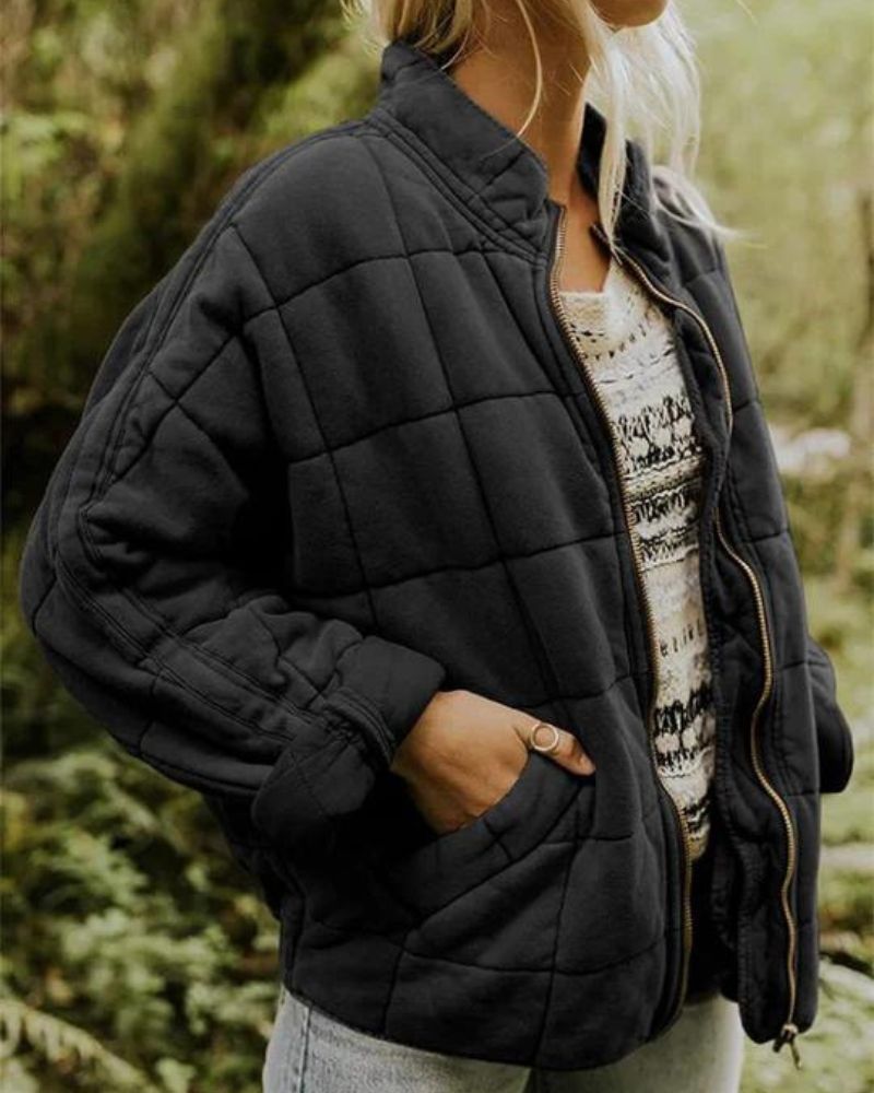 Street Wave Quilted Jacket For Women Cozy Warmth Effortless Style And Everyday Comfort