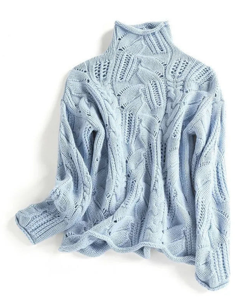 Street Wave Cashmere Pullover Luxury Knit For Women Soft Essential Winter Weight